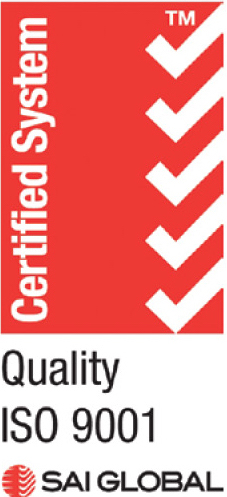 Certified System - Quality ISO 9001 SAI Global